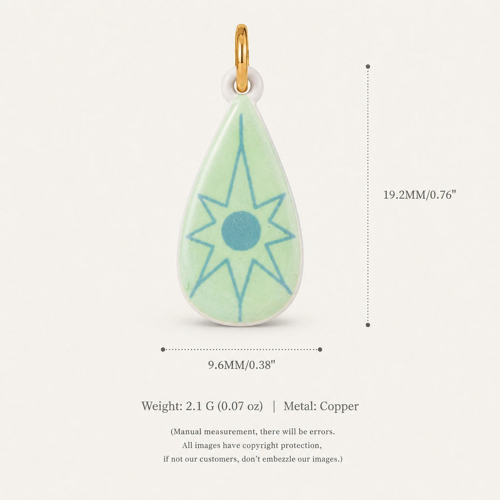 Painted Star Charms