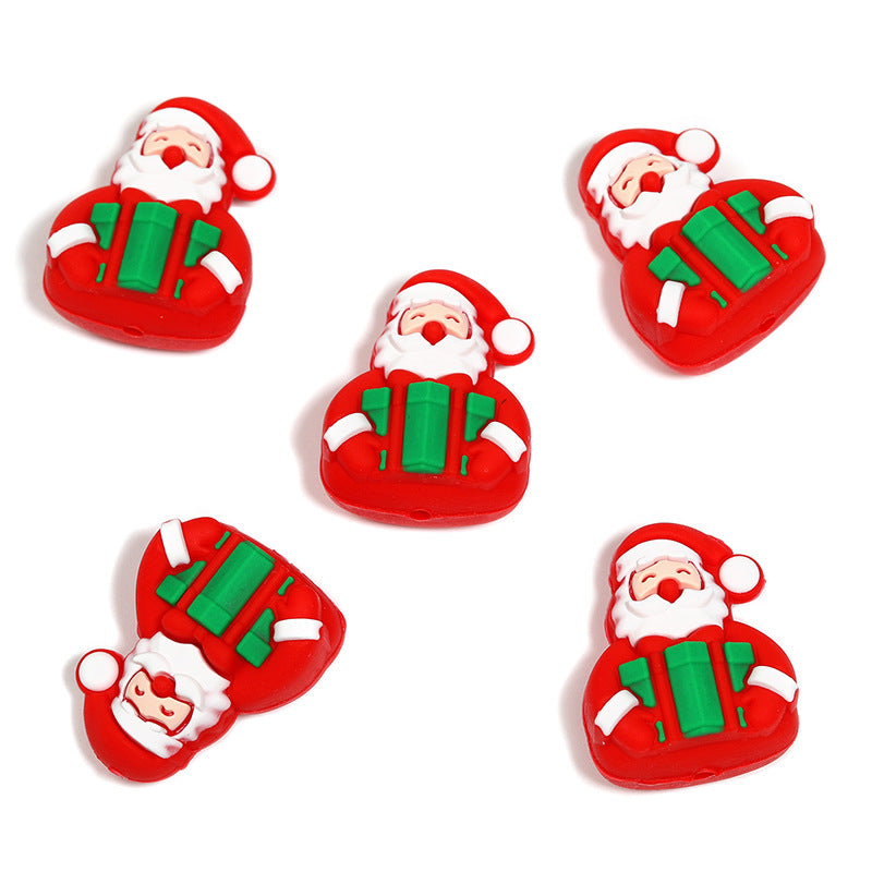 Christmas Cartoon Silicone Beads
