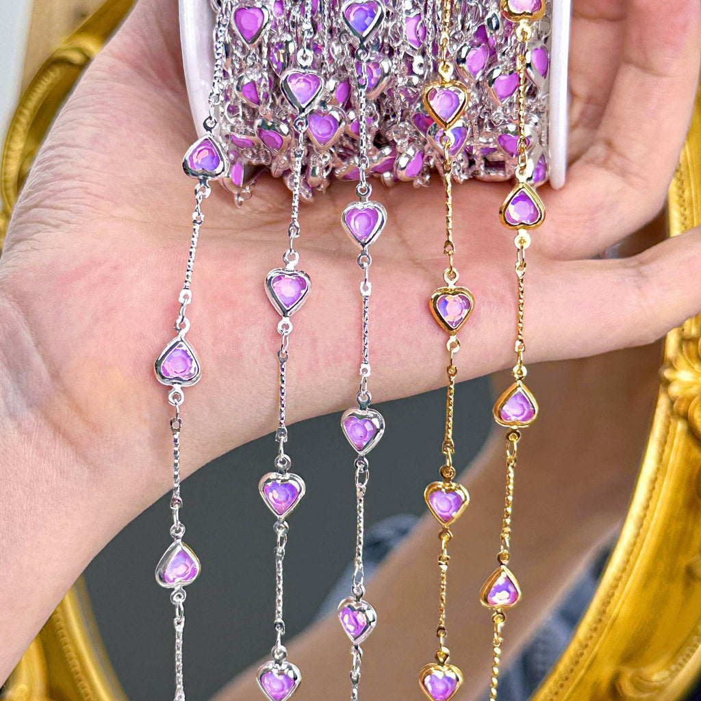 Purple Heart Decorative Chain – 10 Meters