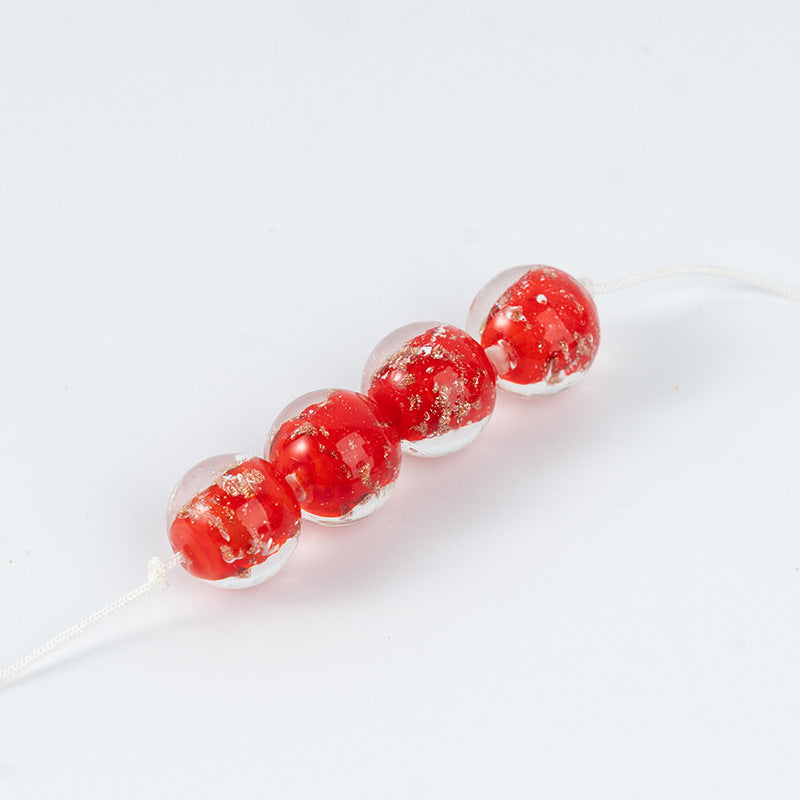 Gold Sand Luminous Glass Beads