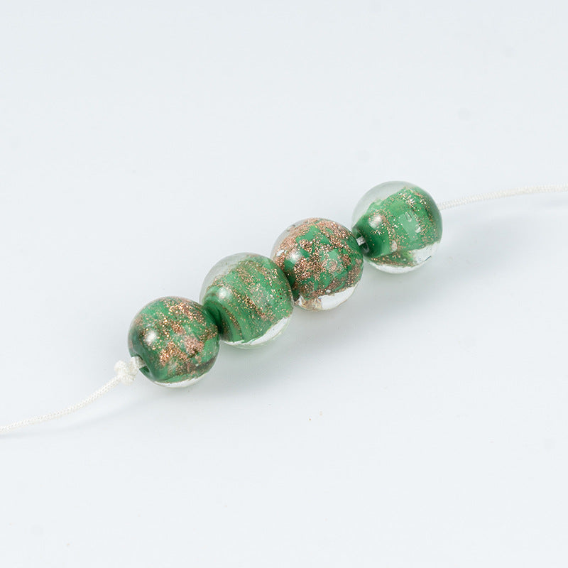 Gold Sand Luminous Glass Beads
