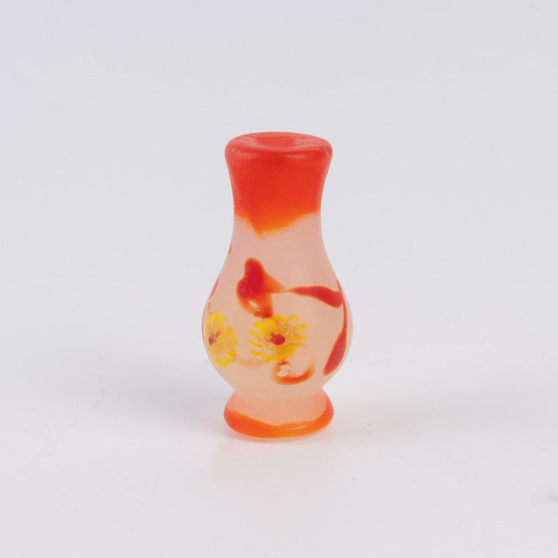 Hand-Painted Colorful Glazed Vase Beads