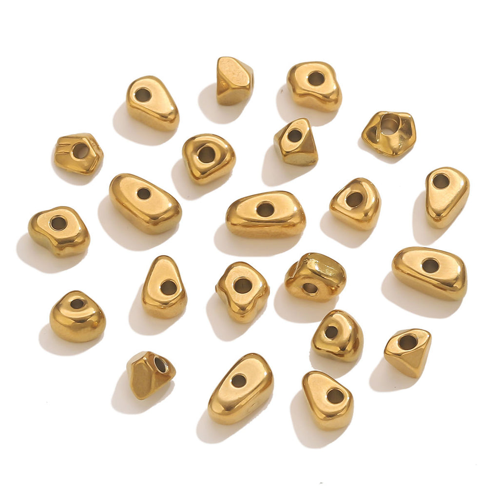 Irregular Stainless Steel Spacer Beads