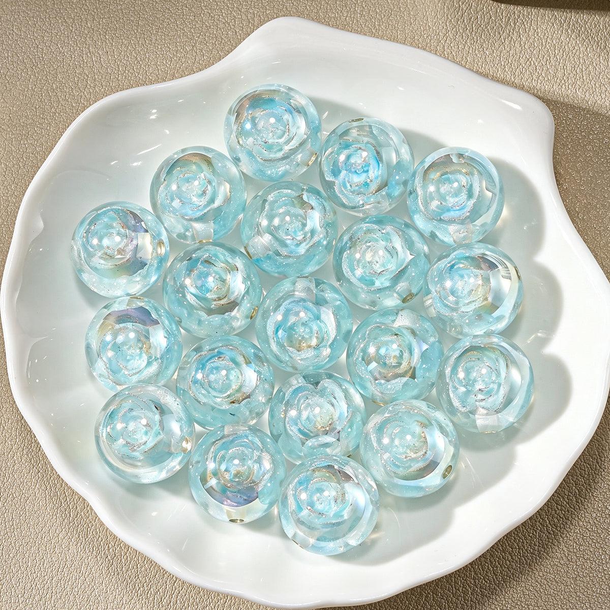 Lotus Twilight Round Beads