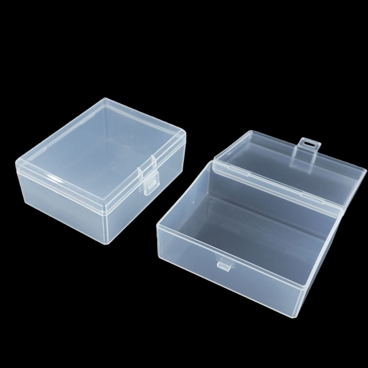 Clear Rectangular PP Plastic Storage Box – Transparent Small Parts Organizer for Jewelry Beads, Charms, Craft Supplies & Hardware