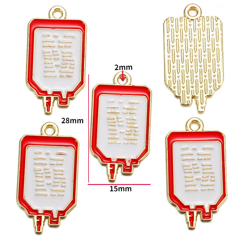 Nurse Hat & Medical Tool Alloy Charms – Colorful Healthcare-Themed Pendants for DIY Bracelets, Keychains & Jewelry Making
