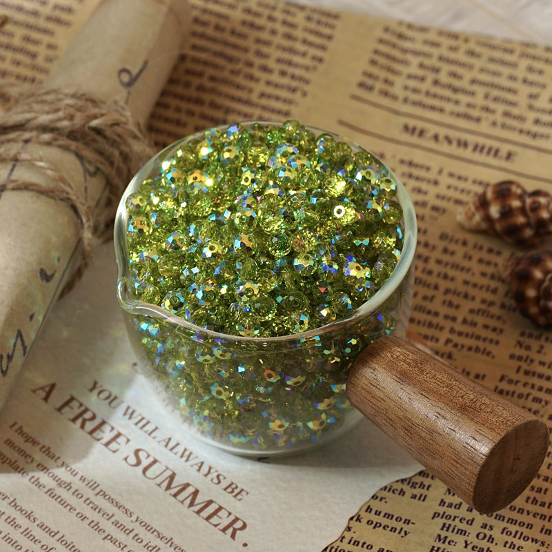 Faceted Crystal-Style Rondelle Beads