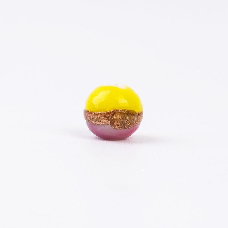 Gold Wire Lampwork Beads