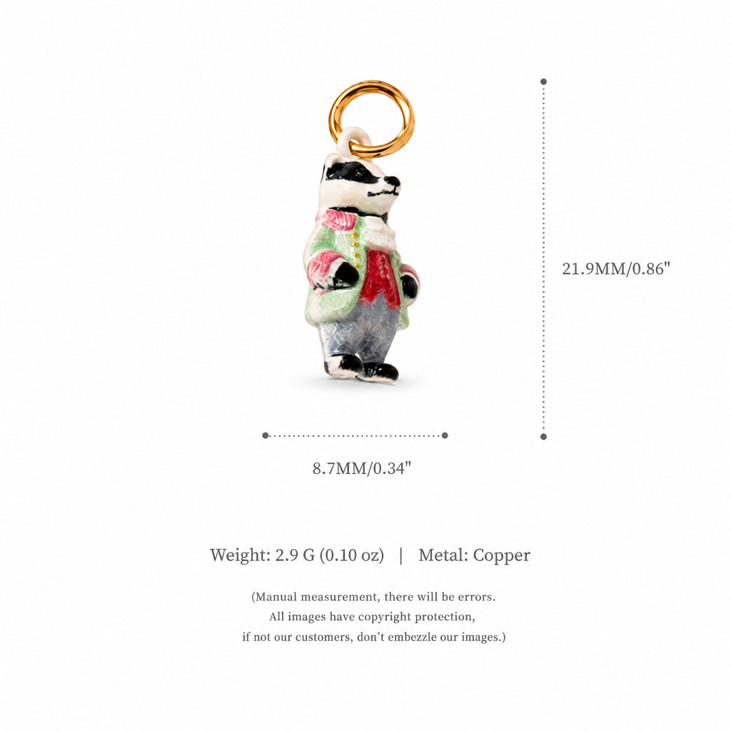 18K Gold-Plated Cute Cartoon Pendant Charms