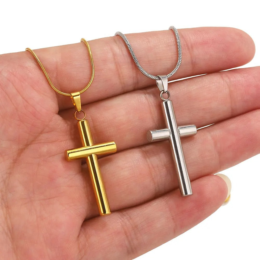 Stainless Steel Cross Pendant 5pcs