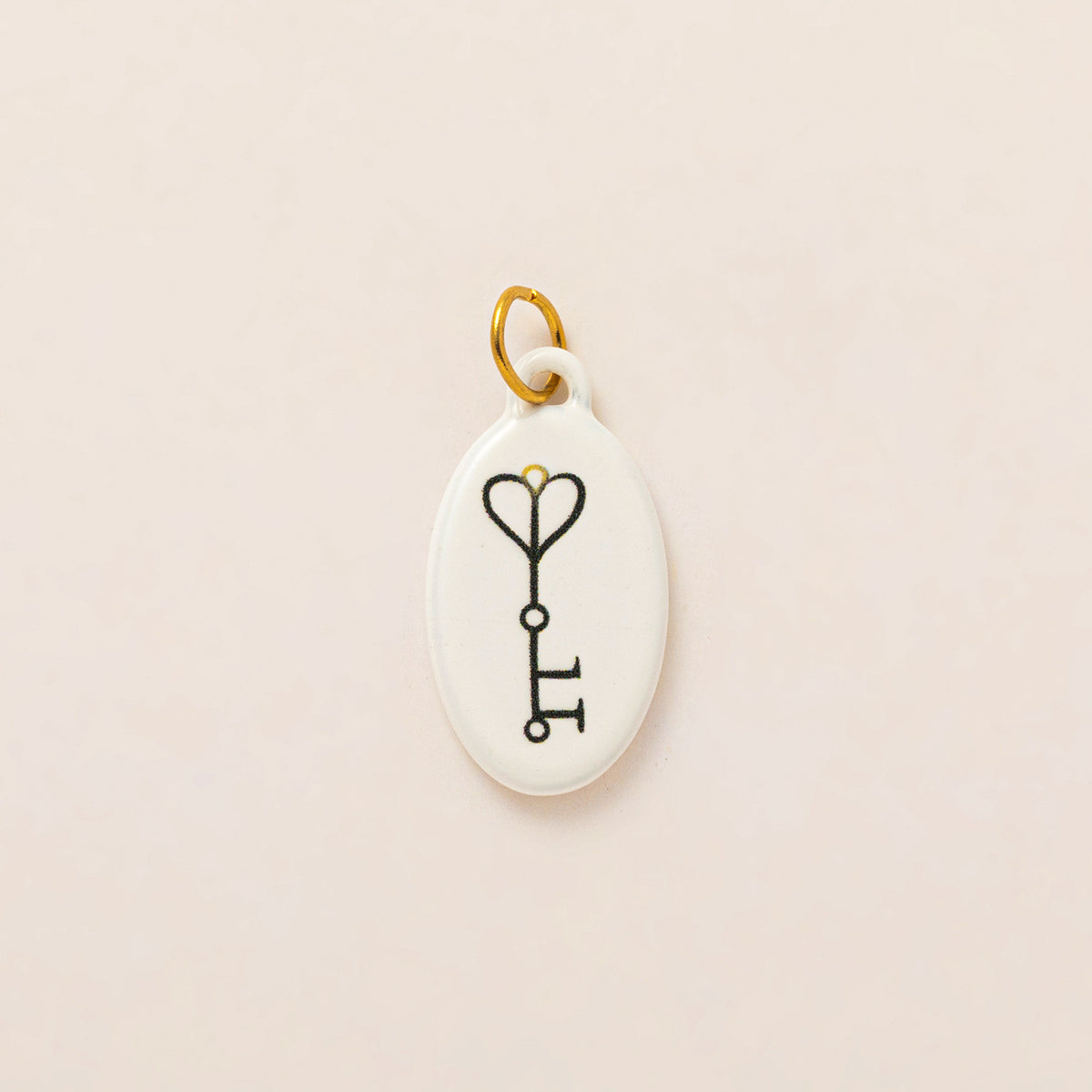 18K Gold-Plated Colorful Heart Pendant Charms