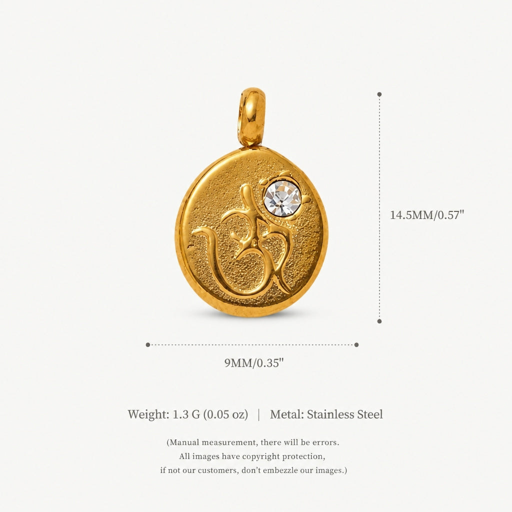 Elephant, Lotus & Heart Charms