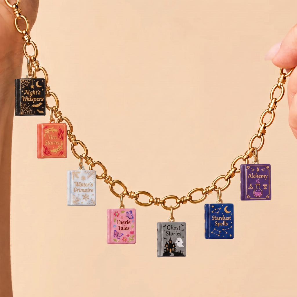 Magic Book Pendant Charms