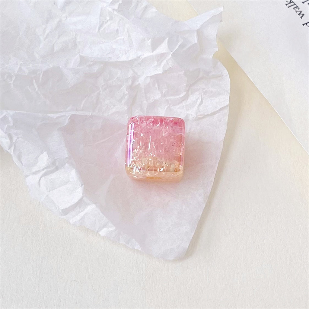 Colorful Gradient Acrylic Square Beads