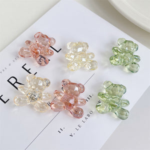 Shiny Jelly Bear Acrylic Beads