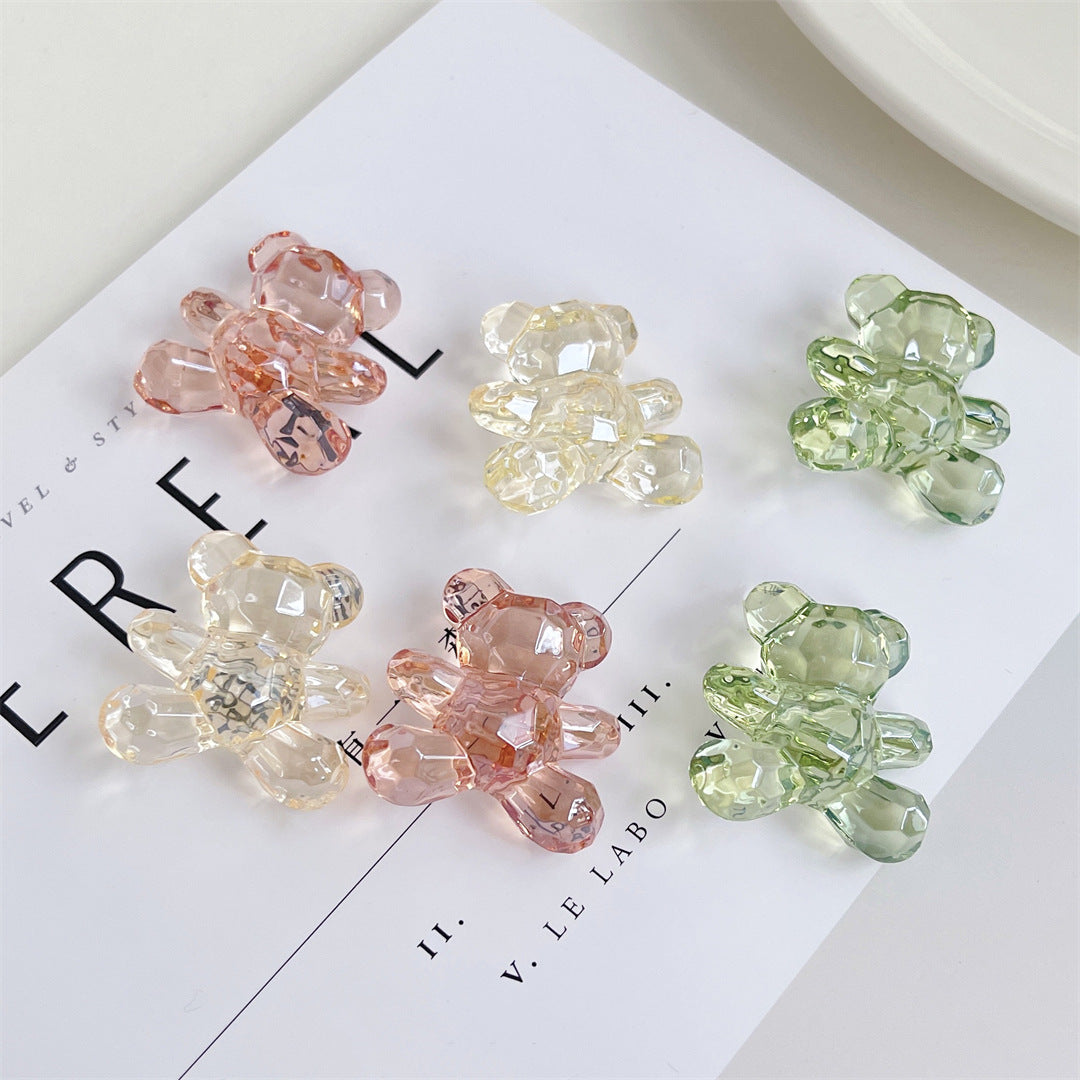 Shiny Jelly Bear Acrylic Beads