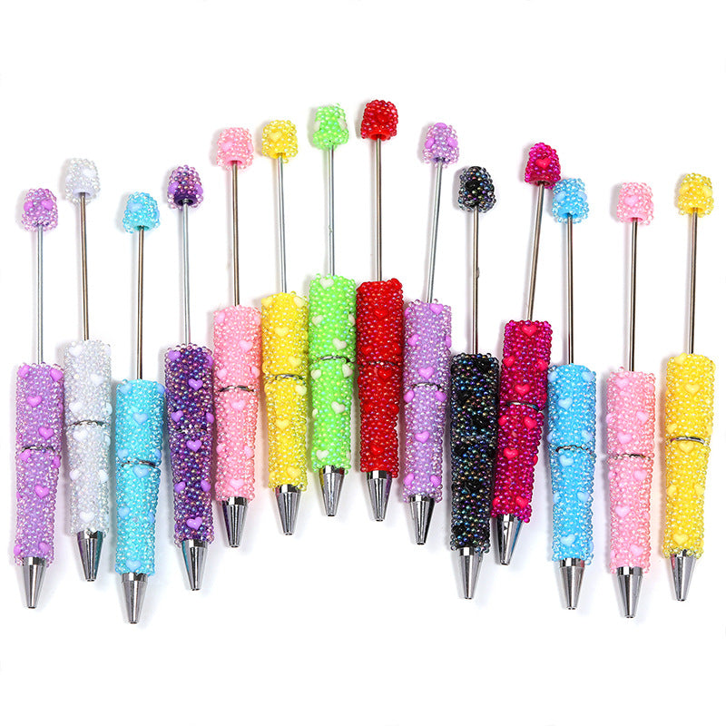 Colorful Bubble Heart Ballpoint Pens – Cute Love Bubble Decorative Pens for DIY Gifts, Aesthetic Stationery & Craft Supplie