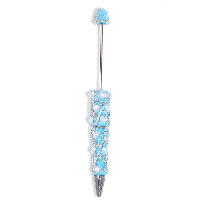 Pearl Rhinestone Ballpoint Pens – Sparkling Diamond-Style Decorative Pens with Pearl Accents for DIY Gifts & Cute Stationery