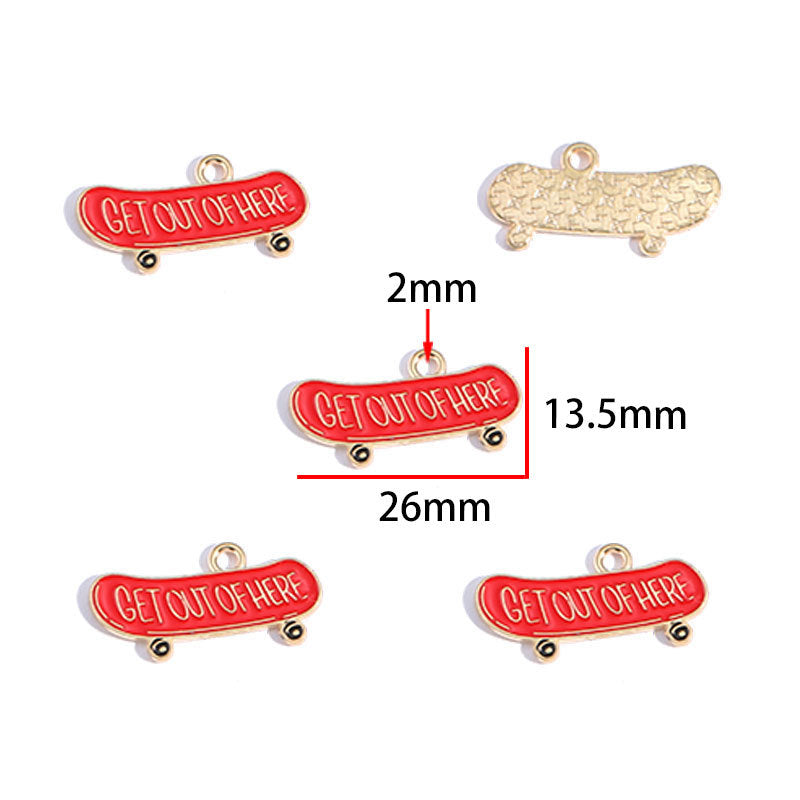 Hip-Hop Style Alloy Charms – Colorful Headphone & Sneaker Pendants for DIY Keychains, Bag Charms, Bracelets & Jewelry Making