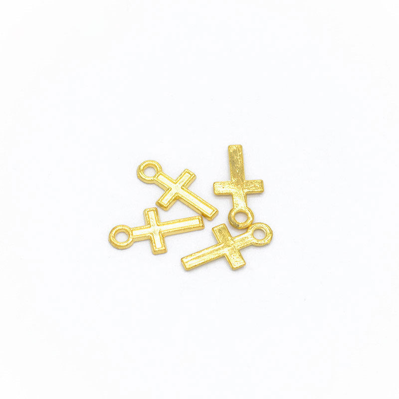 Vintage Alloy Cross Charms – Small Metal Cross Pendants for DIY Bracelets, Necklaces, Keychains & Jewelry Making