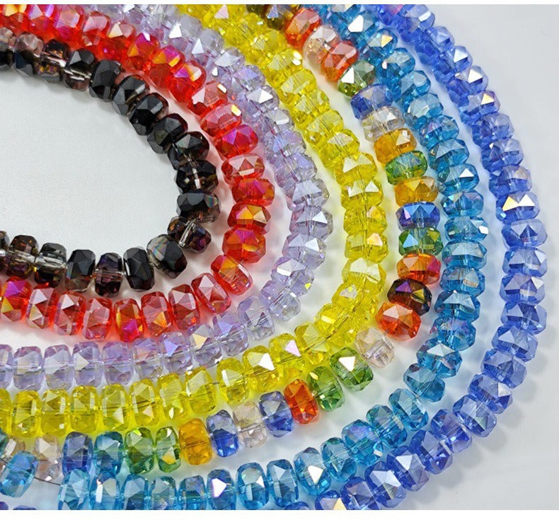 Faceted Crystal Rondelle Beads
