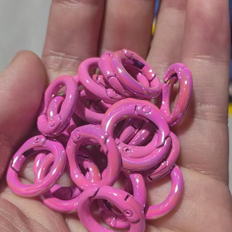 Colorful Alloy Spring Key Rings