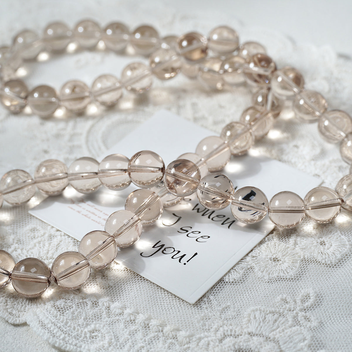 Crystal Glass Round Beads
