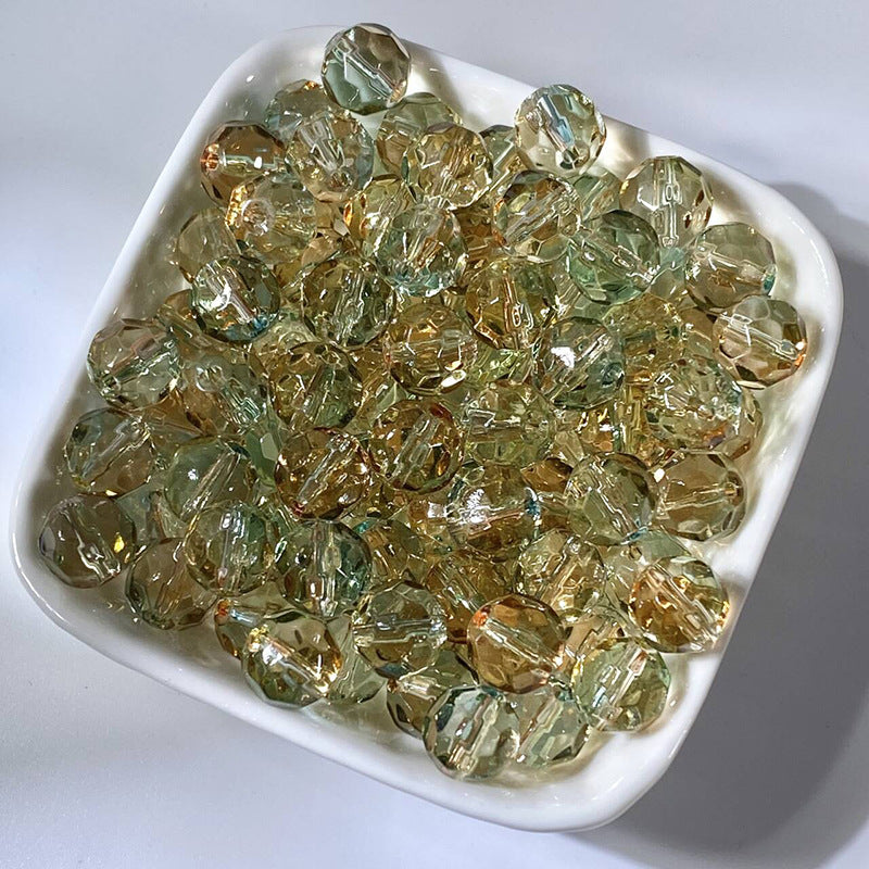 Irregular Crystal-Style Glazed Glass Beads