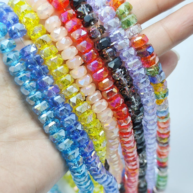 Faceted Crystal Rondelle Beads