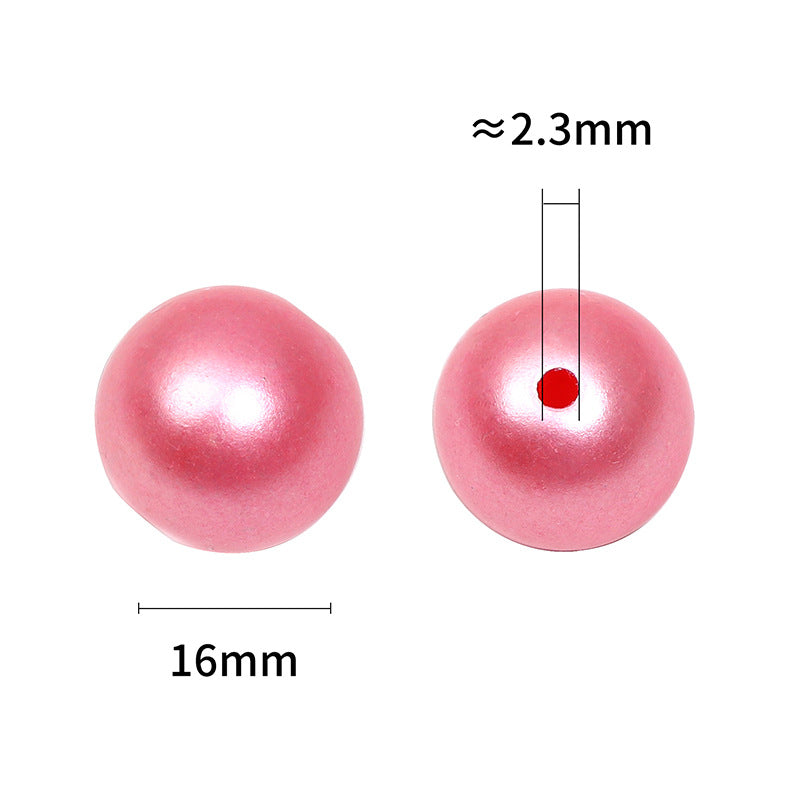 Glossy Metallic Acrylic Round Beads