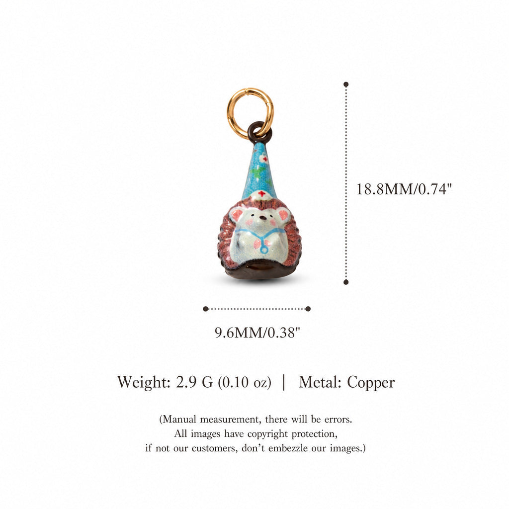 Gold-Tone Enamel Cartoon Animal Pendant Charms