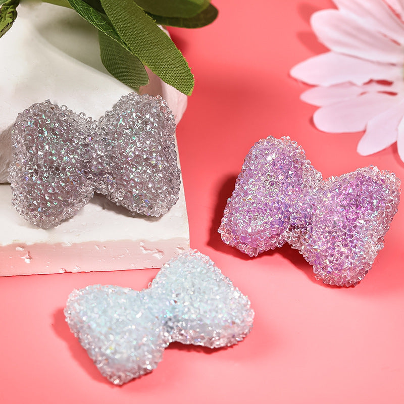 Sparkling Rhinestone Bow Beads