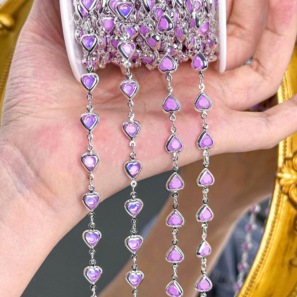 Purple Heart Decorative Chain – 10 Meters
