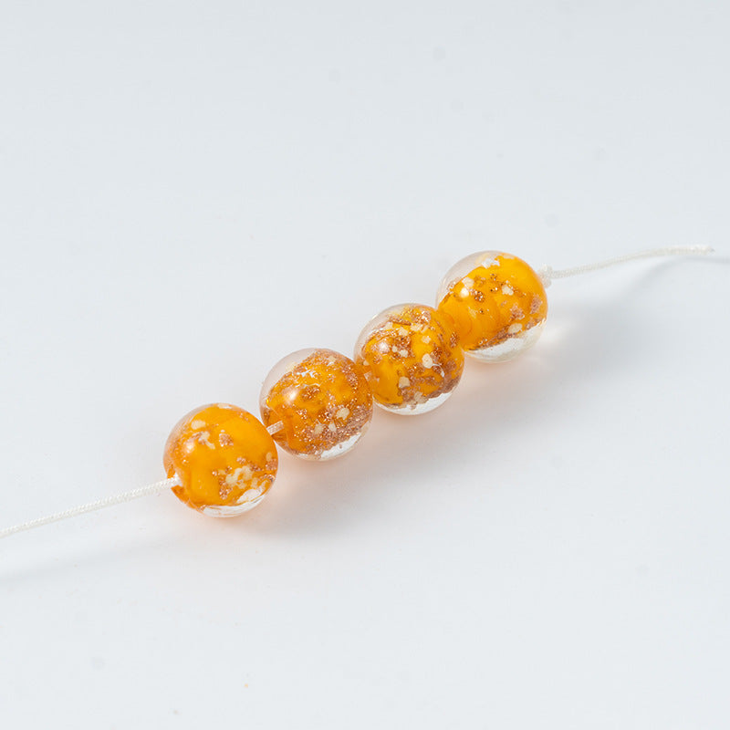 Gold Sand Luminous Glass Beads