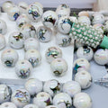 Printed Halloween Acrylic Round Beads