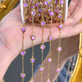 Purple Heart Decorative Chain – 10 Meters