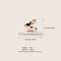 18K Gold-Plated Seaside Surfing Dog Pendant Charms