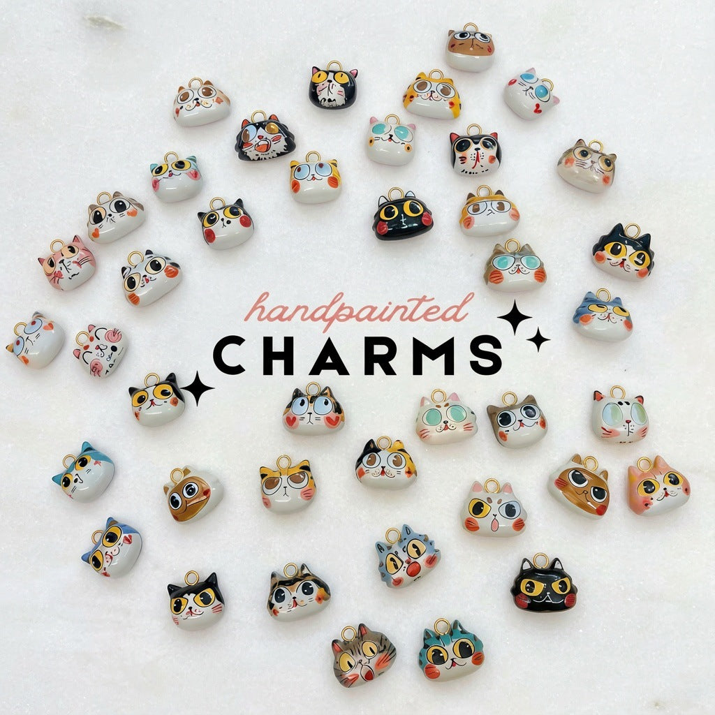 Cartoon Cat Charms
