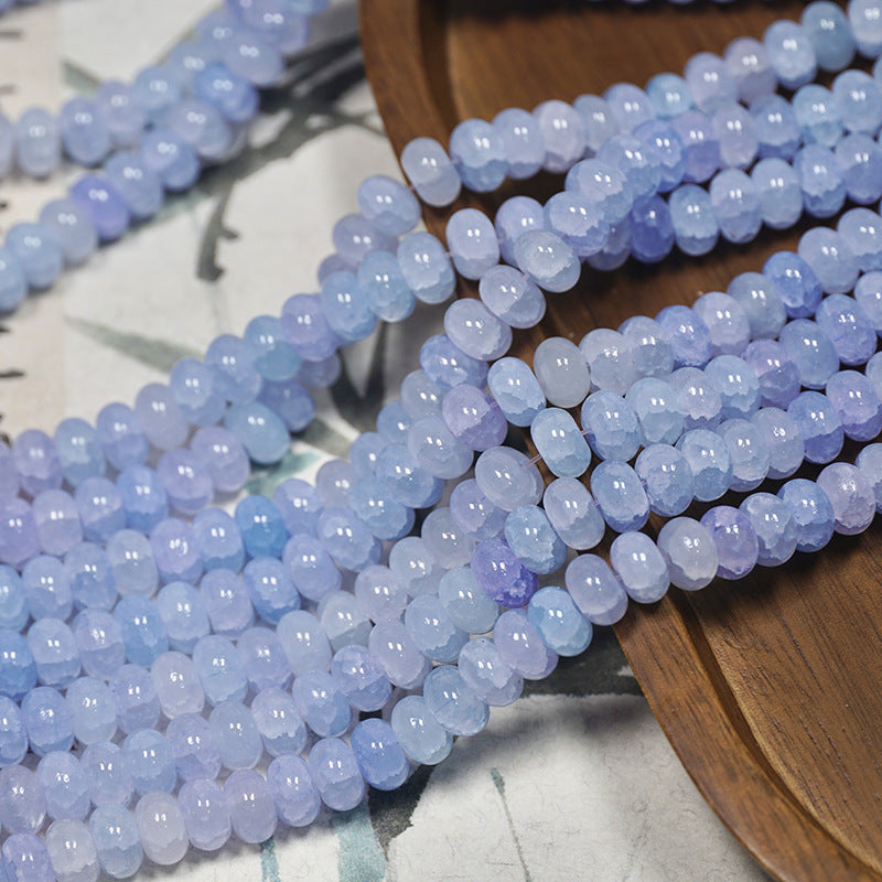 Jade-Style Glazed Abacus Spacer Beads