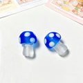 Colorful Frosted Mushroom Glazed Beads