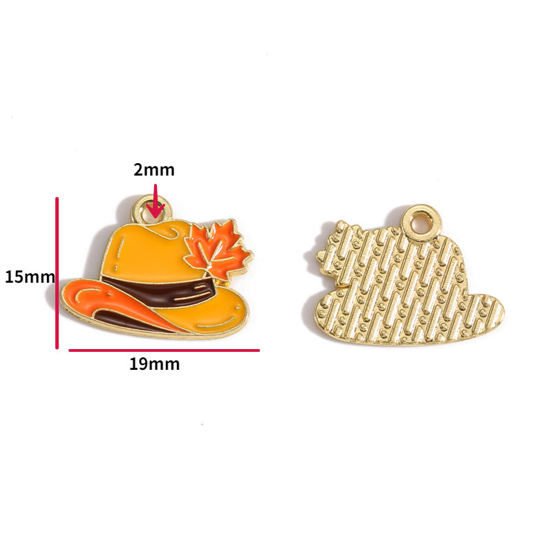 Thanksgiving Turkey Alloy Charms – Colorful Fall Holiday Enamel-Style Pendants for DIY Bracelets, Keychains & Jewelry Making