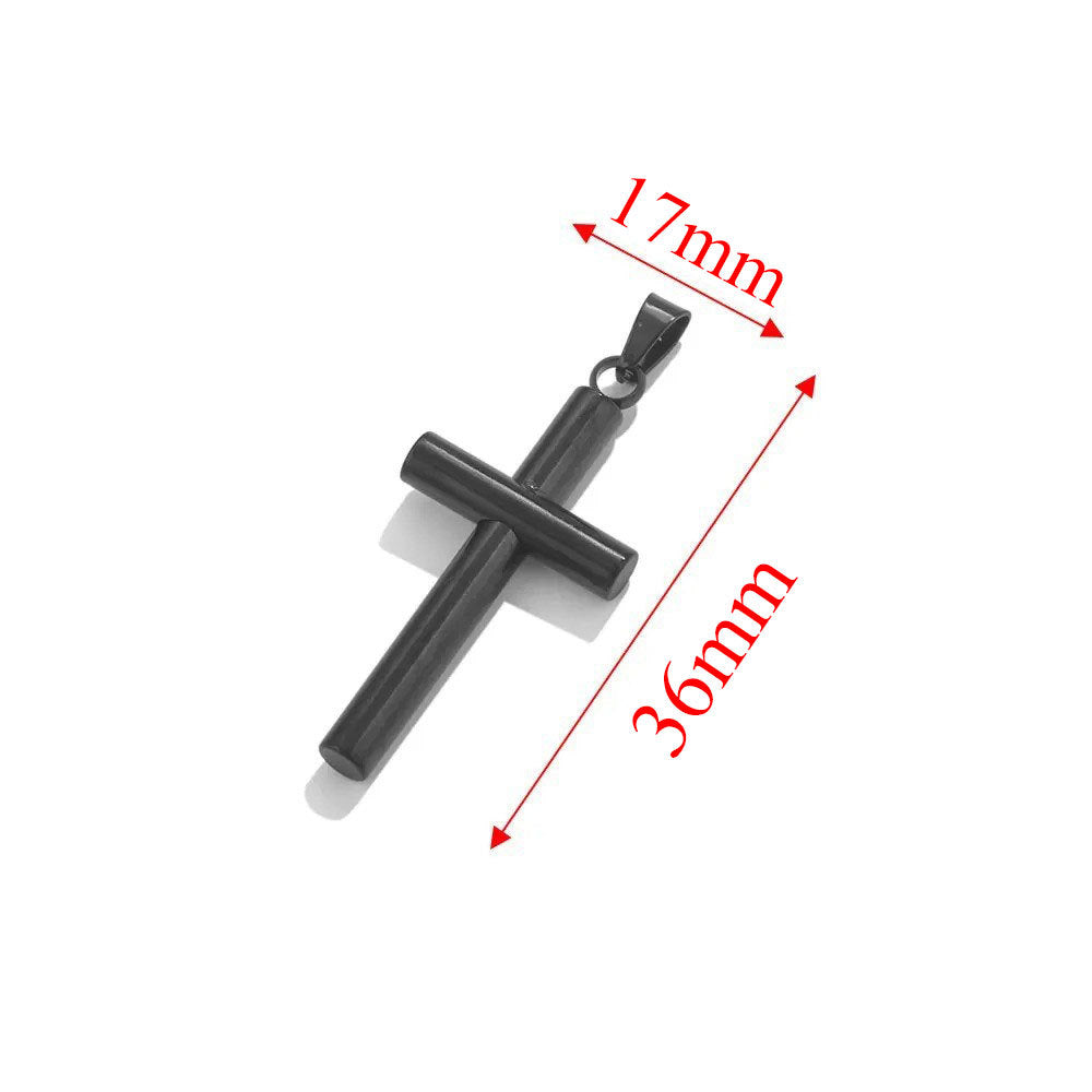 Stainless Steel Cross Pendant 5pcs