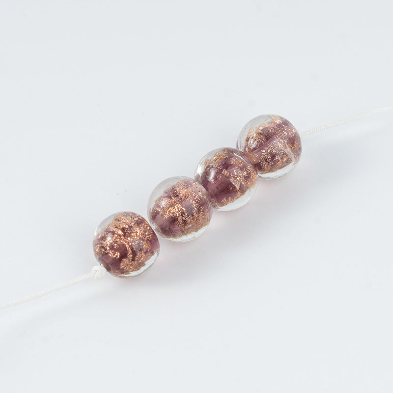 Gold Sand Luminous Glass Beads