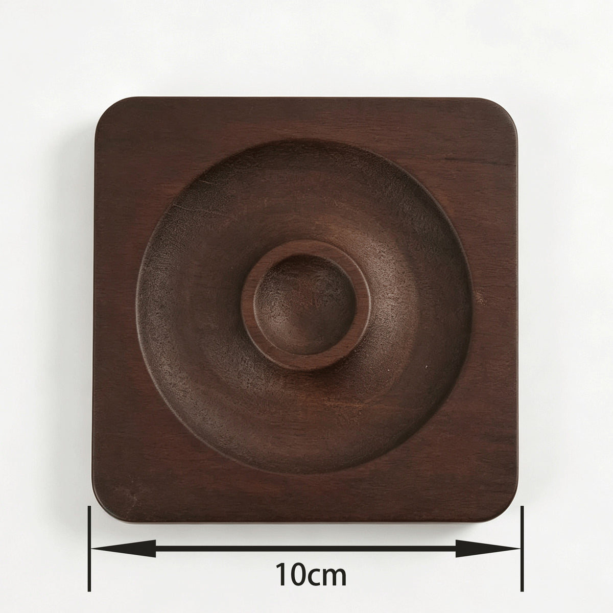 Walnut-Pattern Wooden Bead & Bracelet Display Tray – Vintage Jewelry Display Plate for Gemstone Bracelets, Craft Fairs & Market Stalls