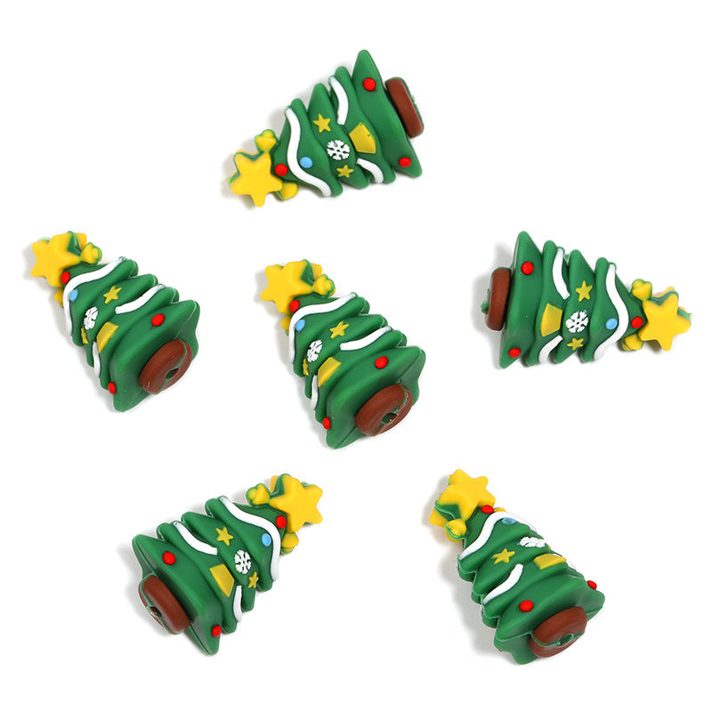 Christmas Cartoon Silicone Beads