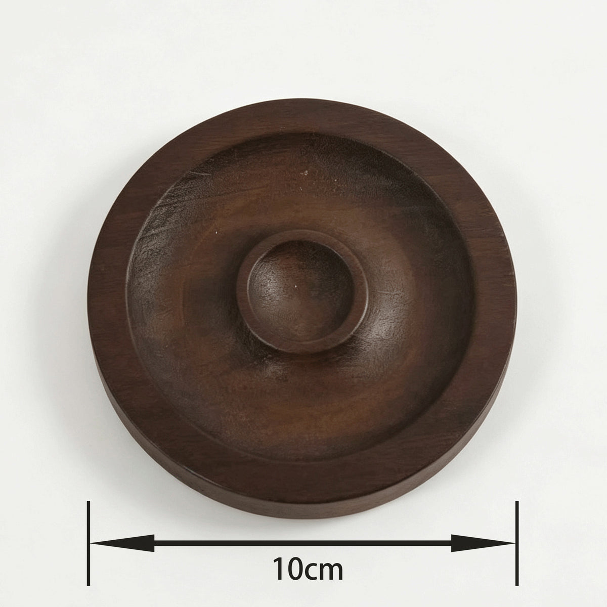 Walnut-Pattern Wooden Bead & Bracelet Display Tray – Vintage Jewelry Display Plate for Gemstone Bracelets, Craft Fairs & Market Stalls