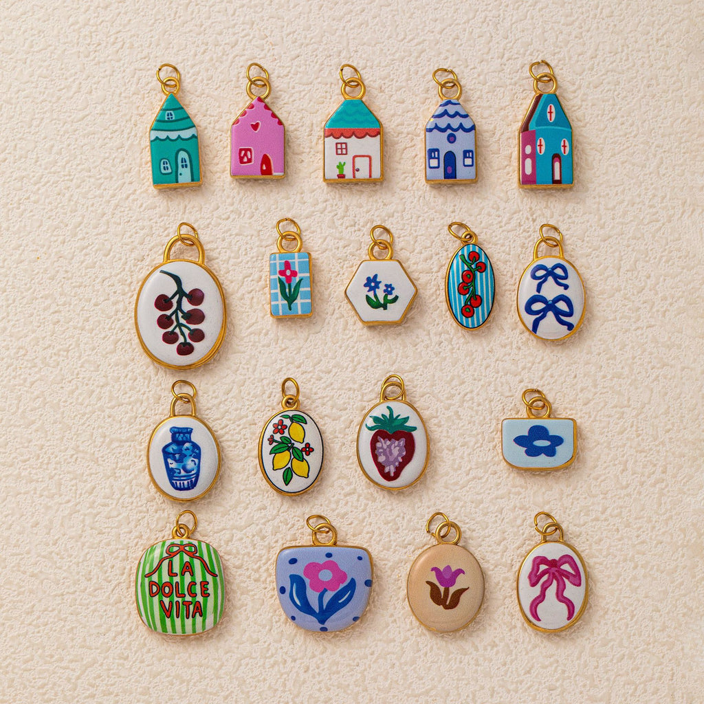 Floral House Charms