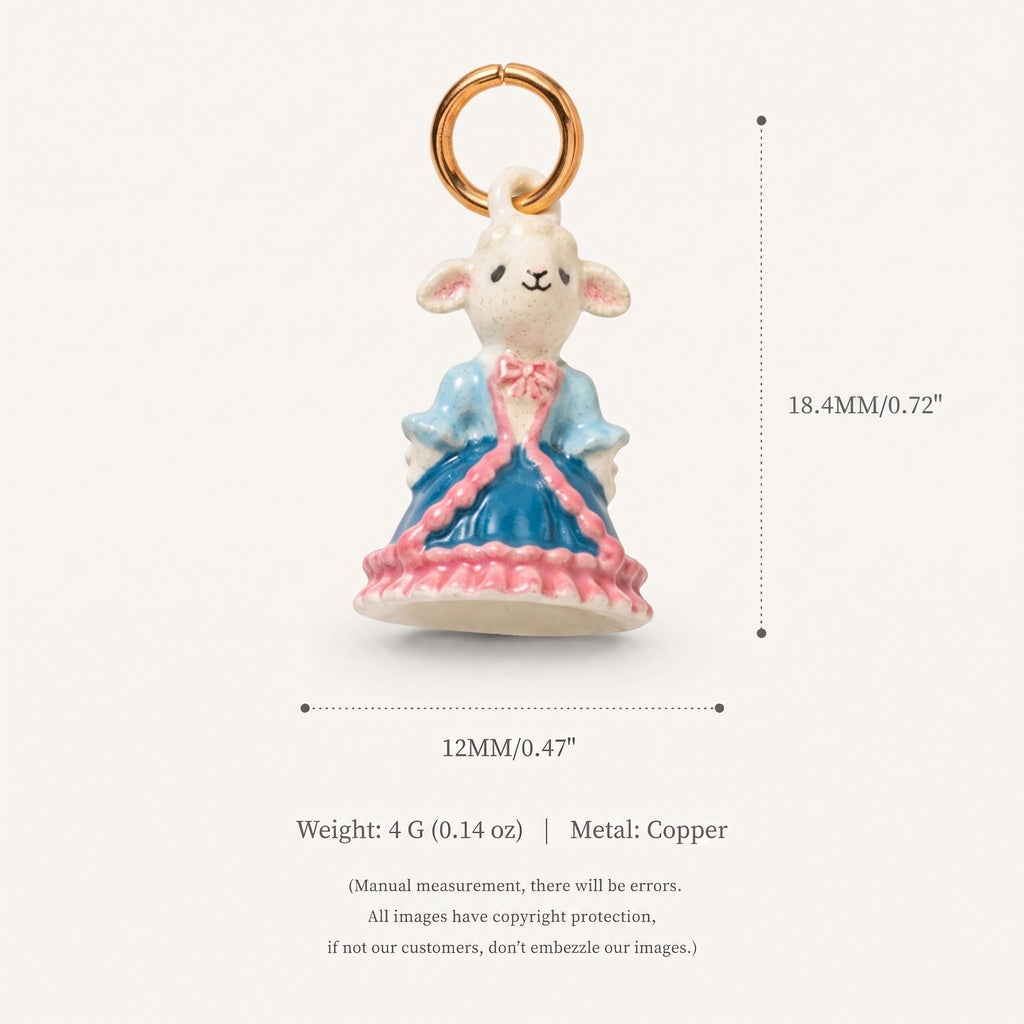18K Gold-Plated Cute Cartoon Pendant Charms