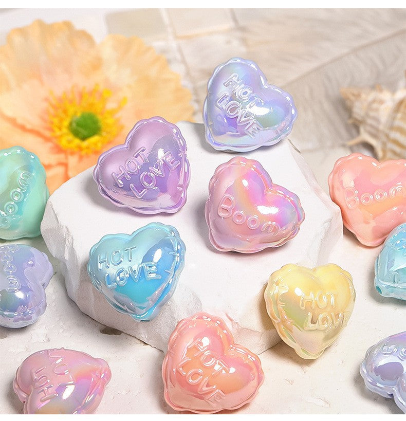 Macaron Pastel Heart & Star Beads
