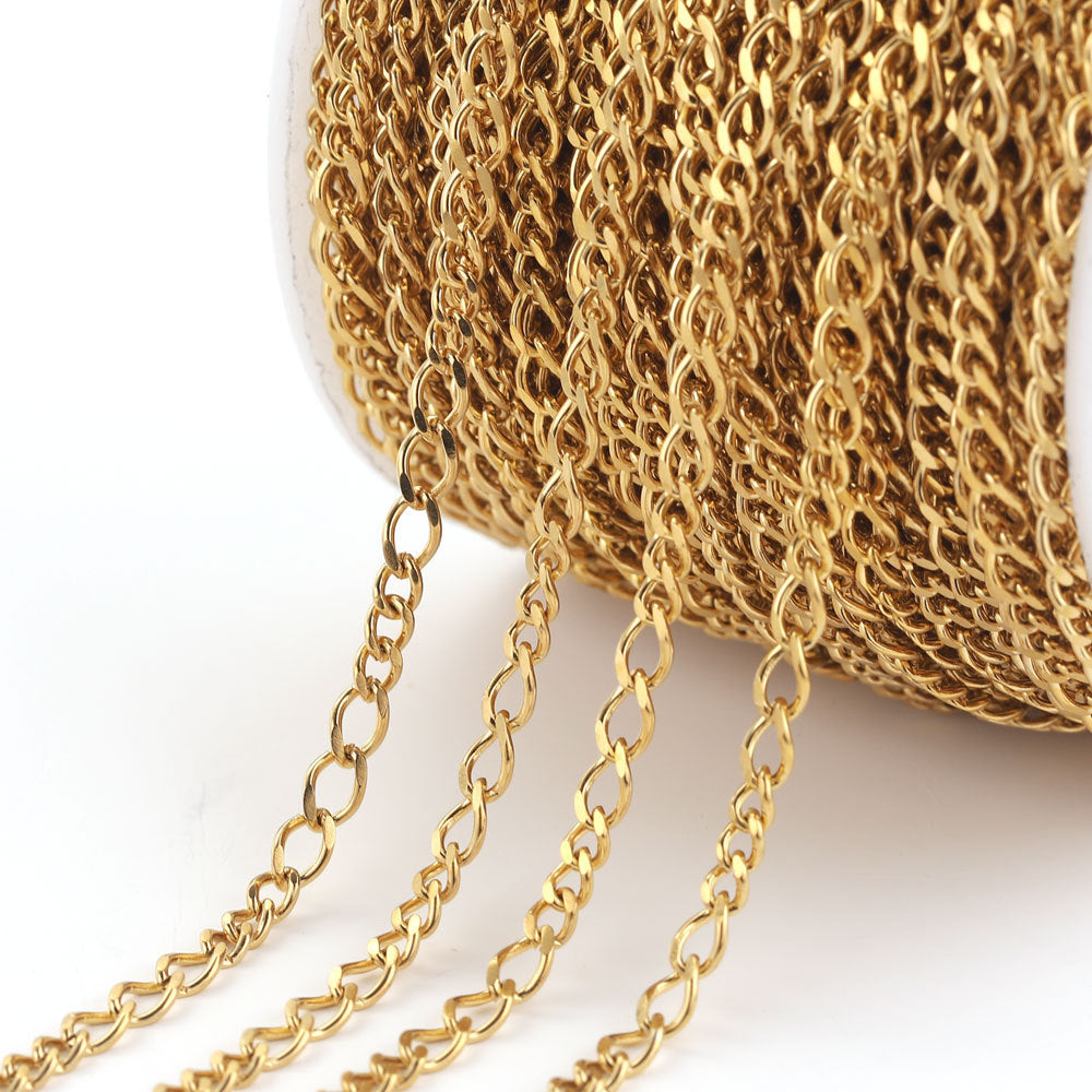 Stainless Steel Cable Chain by the Meter